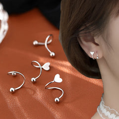 2pcs Stainless Steel Spiral Twisted Stud Earring